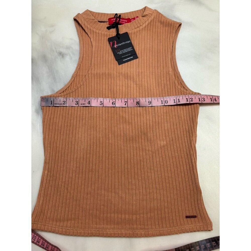 NWT Women’s n:philanthropy Soleri Top In Brown Cropped Tank Size Small MSRP $88 - Picture 8 of 9